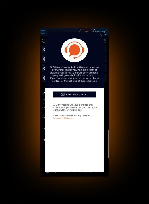 Griffon Casino Support
